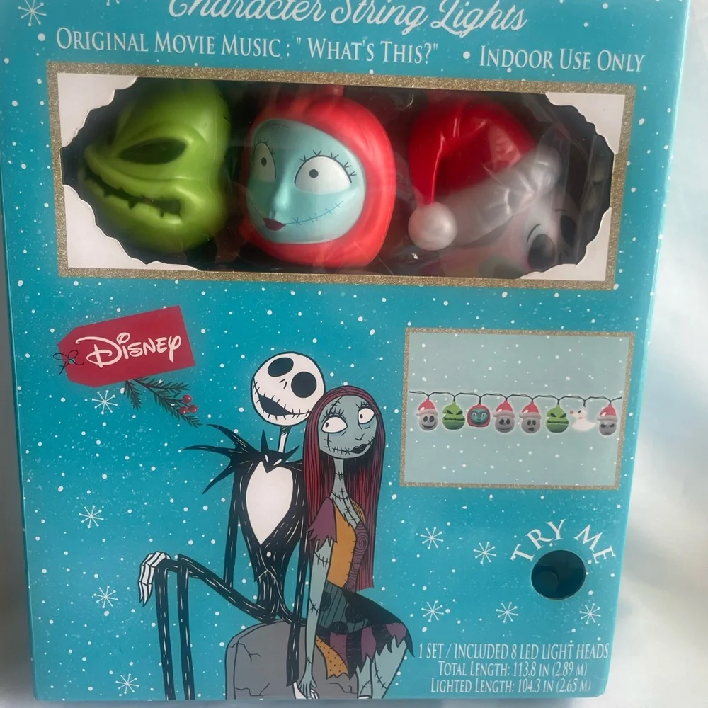 Disney The Nightmare Before Christmas Character String Lights - Multicolor